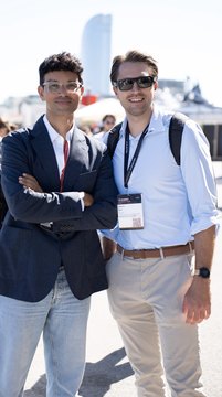 Outside the World Trade Center during AI Summit Barcelona 2026